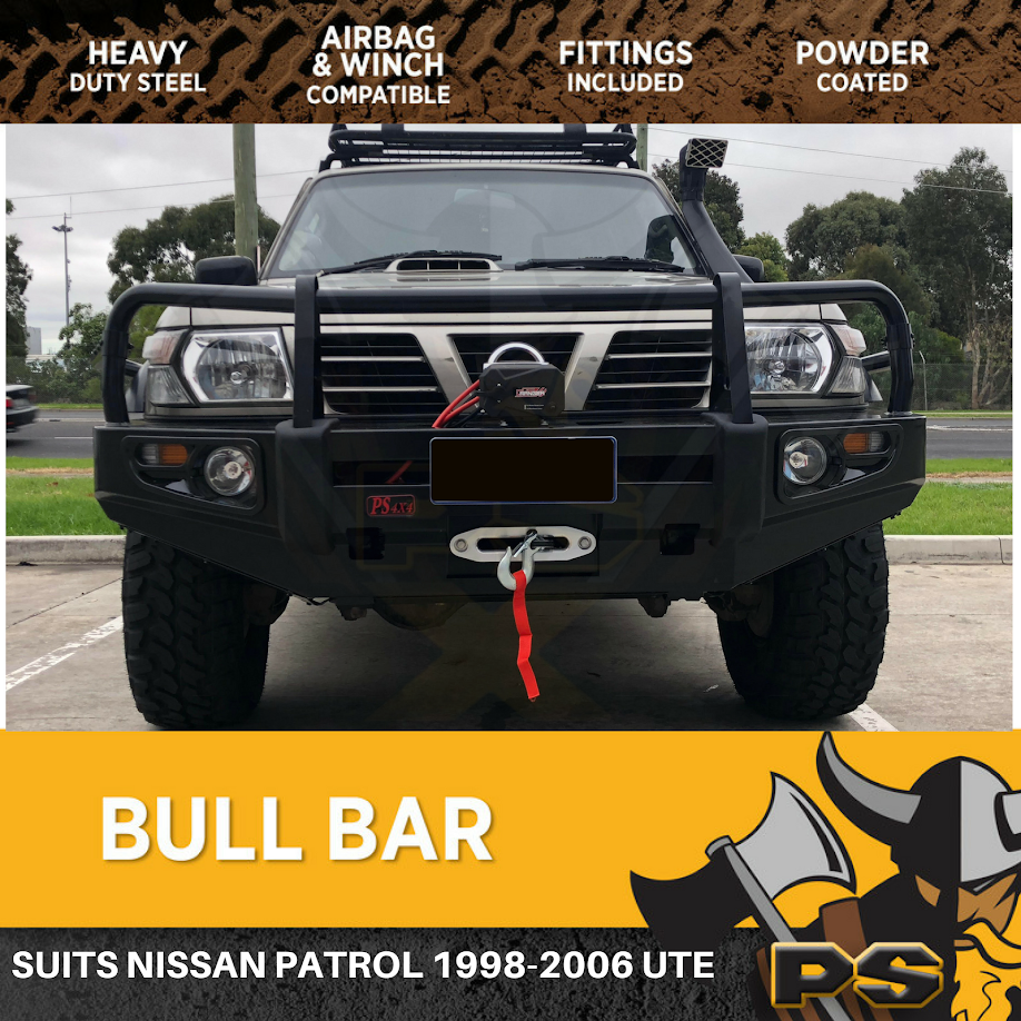ADR Approved Bull Bar Winch Bar for Nissan Patrol GU 1998-2006 UTE