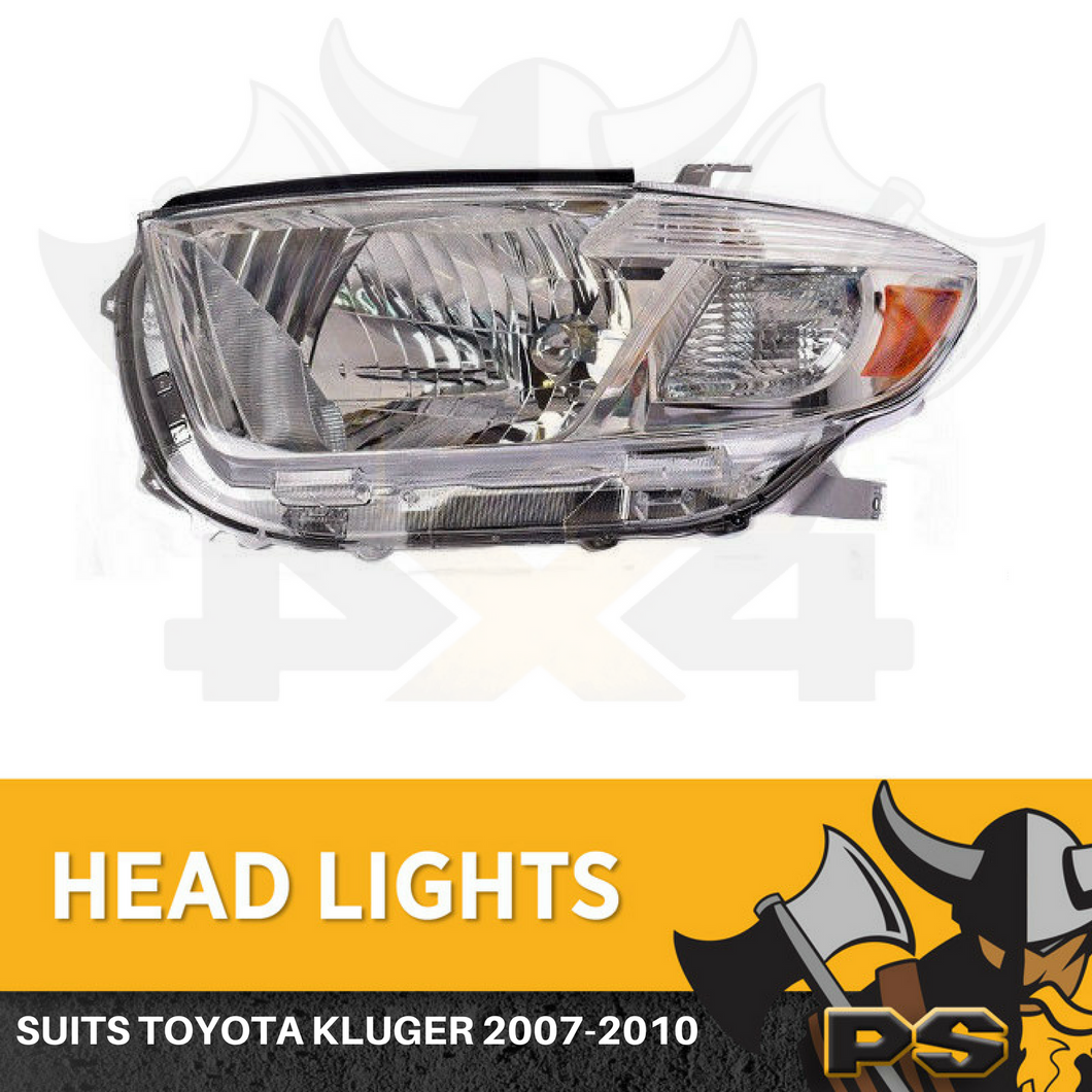 LHS Headlight to suit Toyota Kluger 2007-2010 Replacement Passenger Side