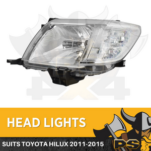 LHS Headlight suit Toyota Hilux 2011-2015 Replacement Passenger Side