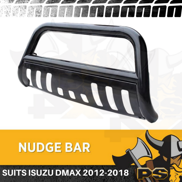 Nudge Bar Black Steel Grille Guard suit Isuzu D-max Dmax 2012-2018