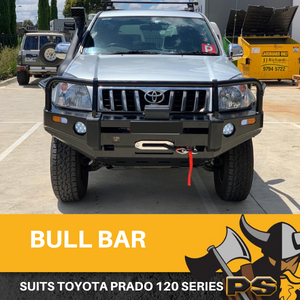 Bull Bar to suit Toyota Prado 120 Series 2003-2009 Heavy Duty Steel Winch Comp