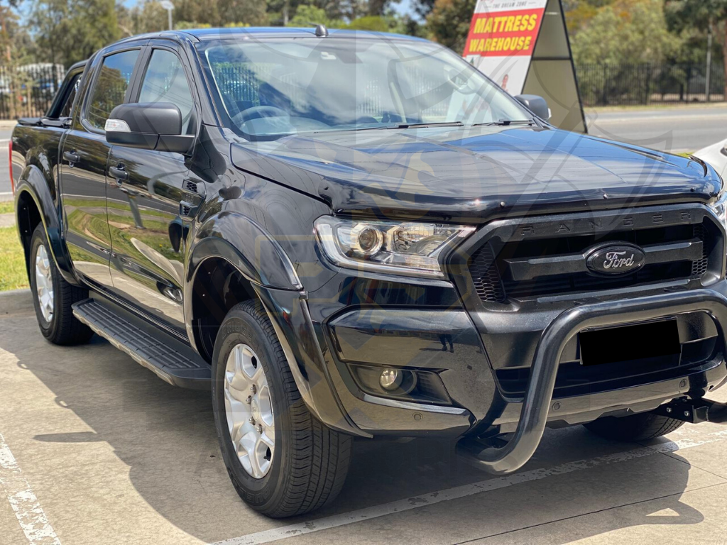 FENDER FLARES KIT GLOSS BLACK FITS FORD RANGER PX2 MK2 2015- 2018 GUARD TRIM
