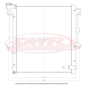 42mm Closemesh Radiator - 90 Deg Lower Outlet (Mitsubishi Triton ML-MN 2.5L/3.5L 08-15)