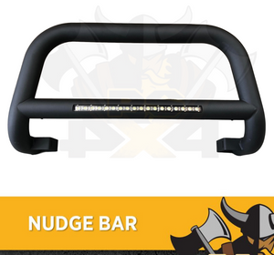 Nudge Bar For Mazda BT-50 BT50 2011 - 2020 Matte Black with integrated Light bar 100W