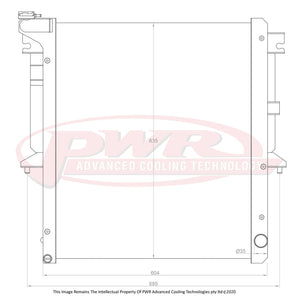42mm Closemesh Radiator - Straight Lower Outlet (Mitsubishi Triton ML-MN 2.5L/3.5L Diesel 08-15)