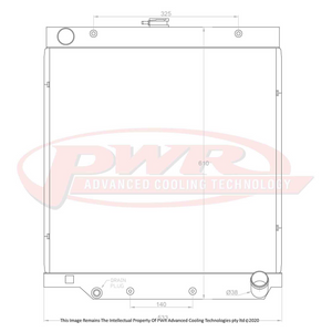 55mm Radiator (Toyota Landcruiser HZJ 70/75 Series Diesel 84-99)