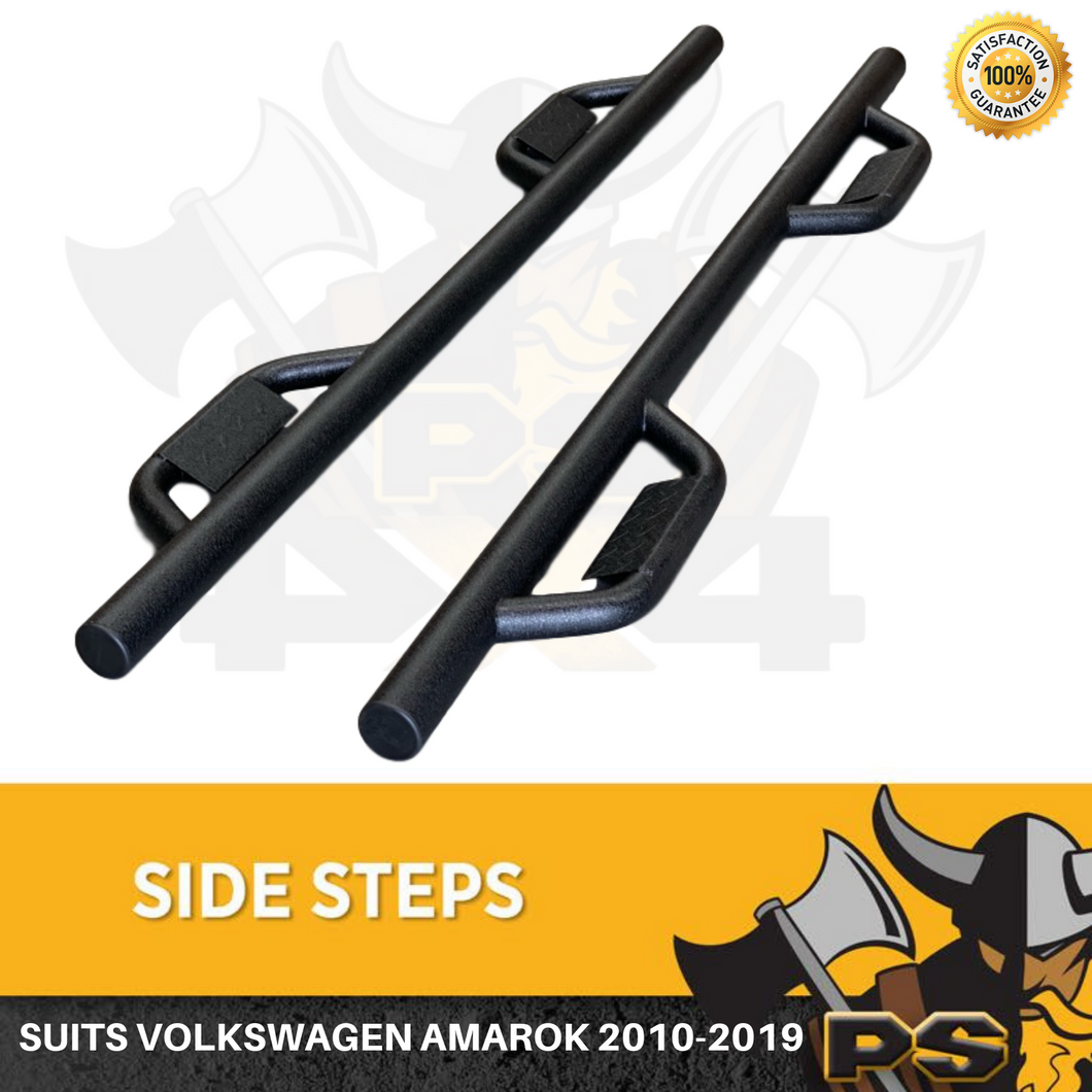 Matte Side Steps for Volkswagen Amarok 2010-2020 Dual Cab Running Boards