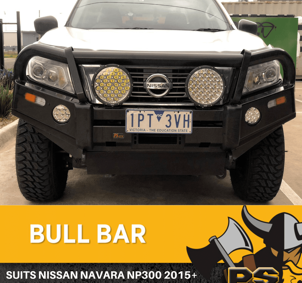 PS4X4 Deluxe Bull Bar to suit Nissan Navara NP300 D23 Steel Winch Compatible