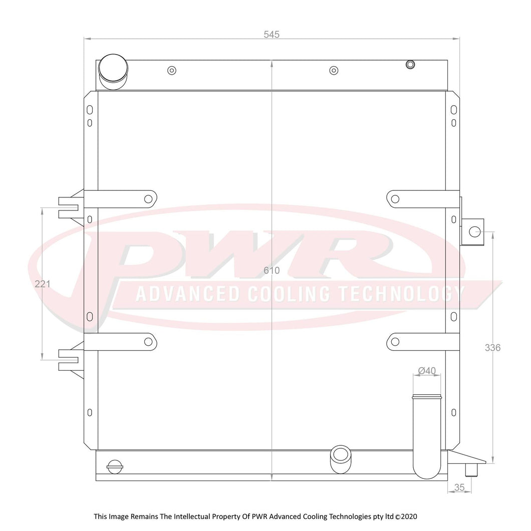 42mm Radiator (Ferrari 456GT V12 92-97) w/ 16