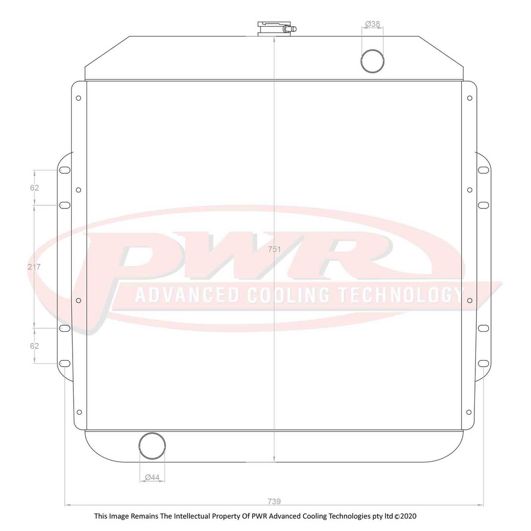 68mm Radiator (Ford F350 V8 73-79)