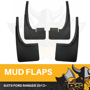 Black Mud Flap Splash Guard For Ford Ranger PX MK2 XLT 2012-2018 Wildtrak