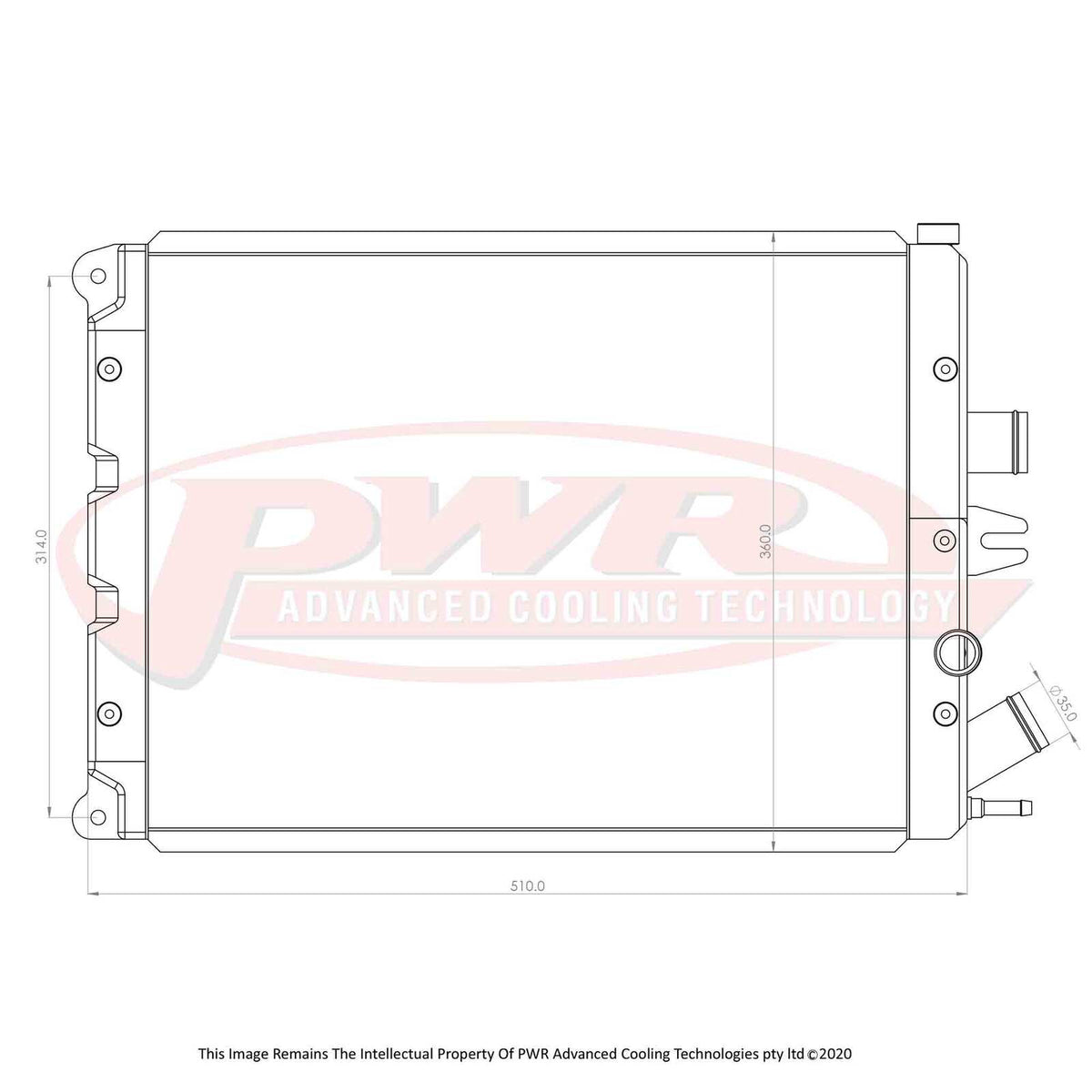 42mm Radiator (Ferrari 360 Tipo F131 V8 99-04) – performanceheaven