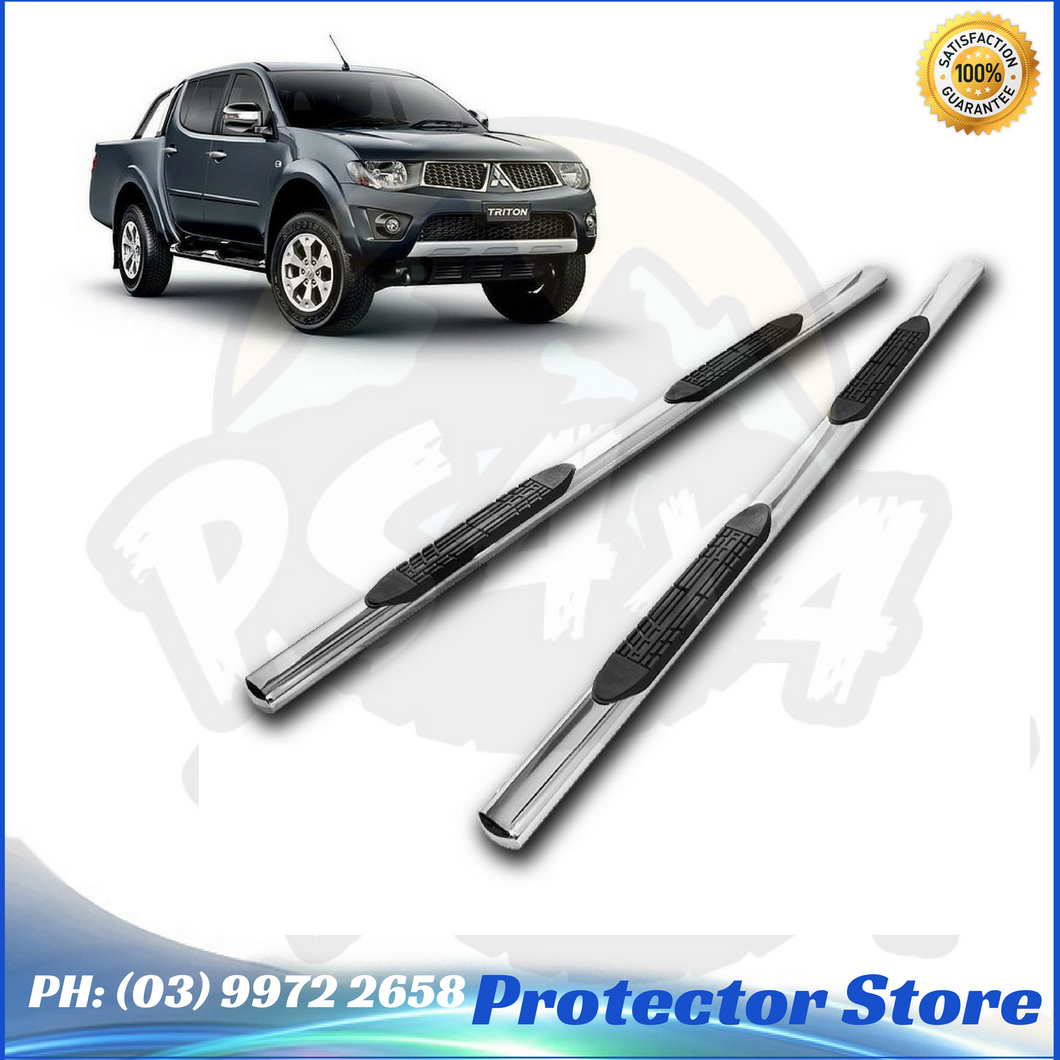 Aluminium Side Steps for Mitsubishi Triton 2006-2015 Dual Cab Running Boards Sidesteps