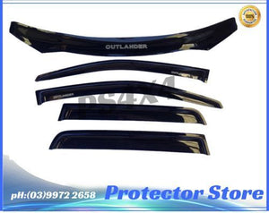 2009-2012 ZH Mitsubishi Outlander Bonnet Protector & Window Visors Weather Shiel