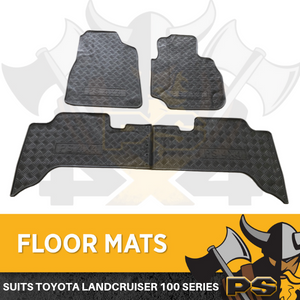 PREMIUM QUALITY FLOOR MATS TO SUIT TOYOTA LANDCRUISER 100 SERIES