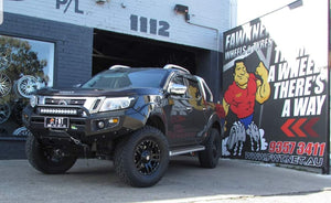BULL BAR WINCH BAR + LIGHTS TO SUIT NISSAN NAVARA NP300 ADR