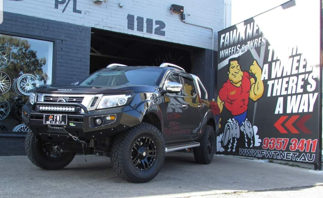 BULL BAR WINCH BAR + LIGHTS TO SUIT NISSAN NAVARA NP300 ADR