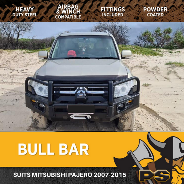 PS4X4 BULL BAR TO SUIT MITSUBISHI PAJERO V97 11/2006 – 2019 ALL MODEL ADR WINCH