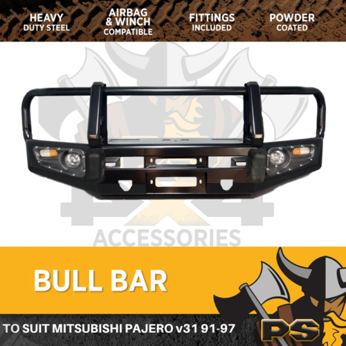 PS4X4 BULL BAR TO SUIT MITSUBISHI PAJERO V31 1991-1997 ADR