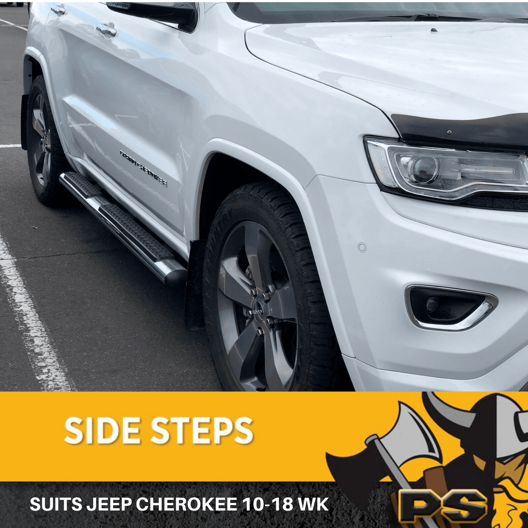 Ps4x4 Jeep Grand Cherokee 2010 to 2018 Aluminium Side Steps Running Boards Chrome