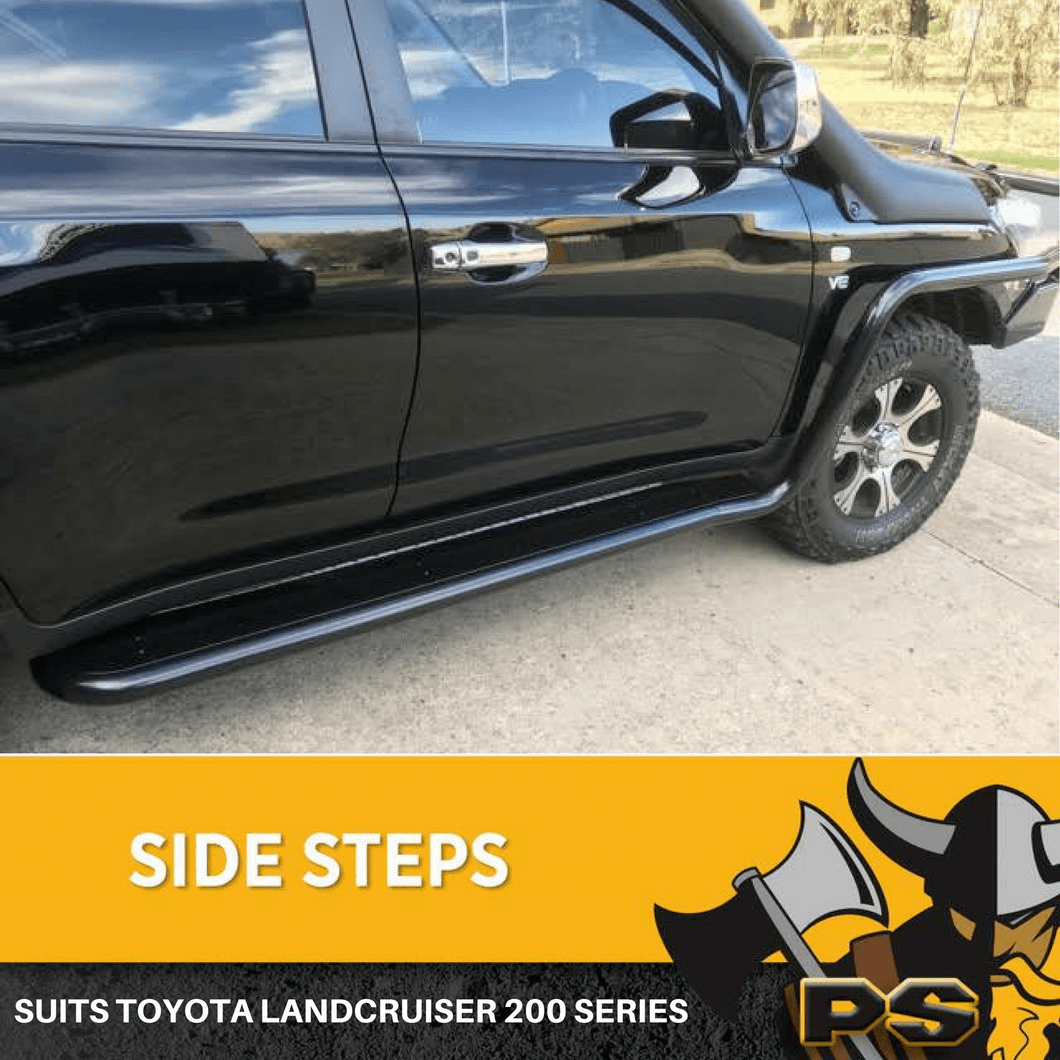 PS4X4 FAT PIPED BRUSH BARS (63MM) AND ROCK SLIDERS TO SUIT 200 SERIES LANDCRUISER