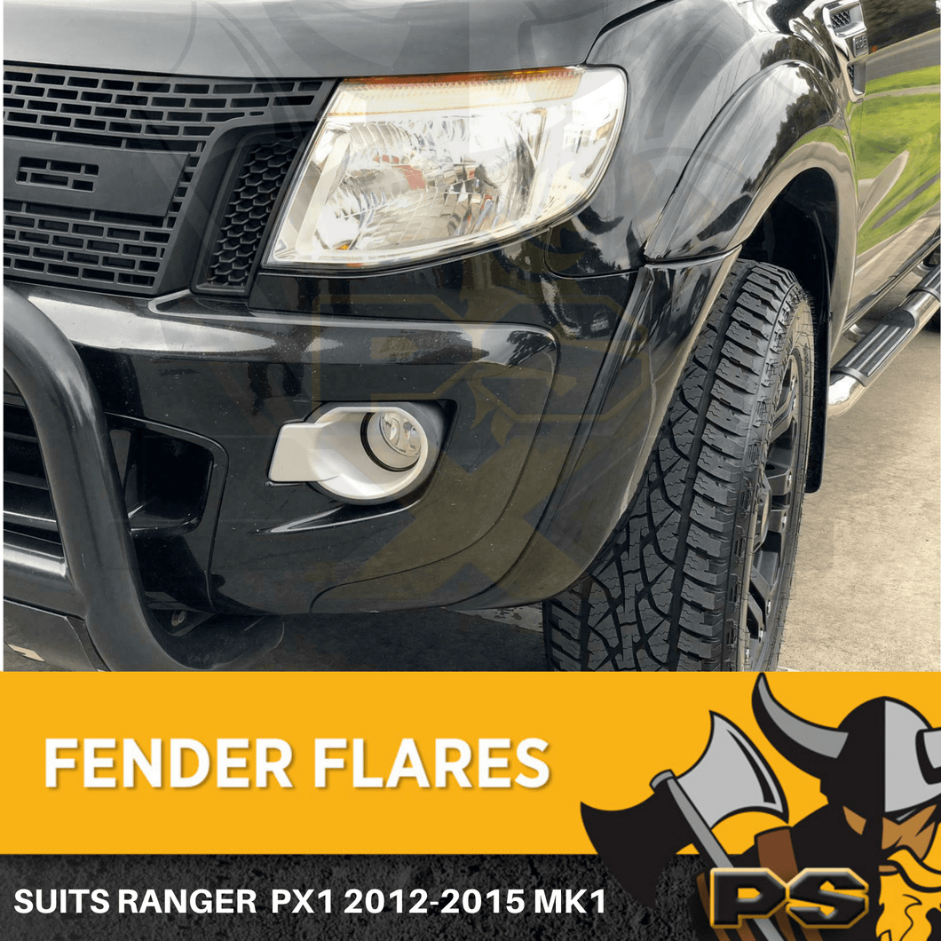 PS4X4 Ford Ranger Flares KIT 2011-2015 PX1 Fender Flares Gloss 2PC