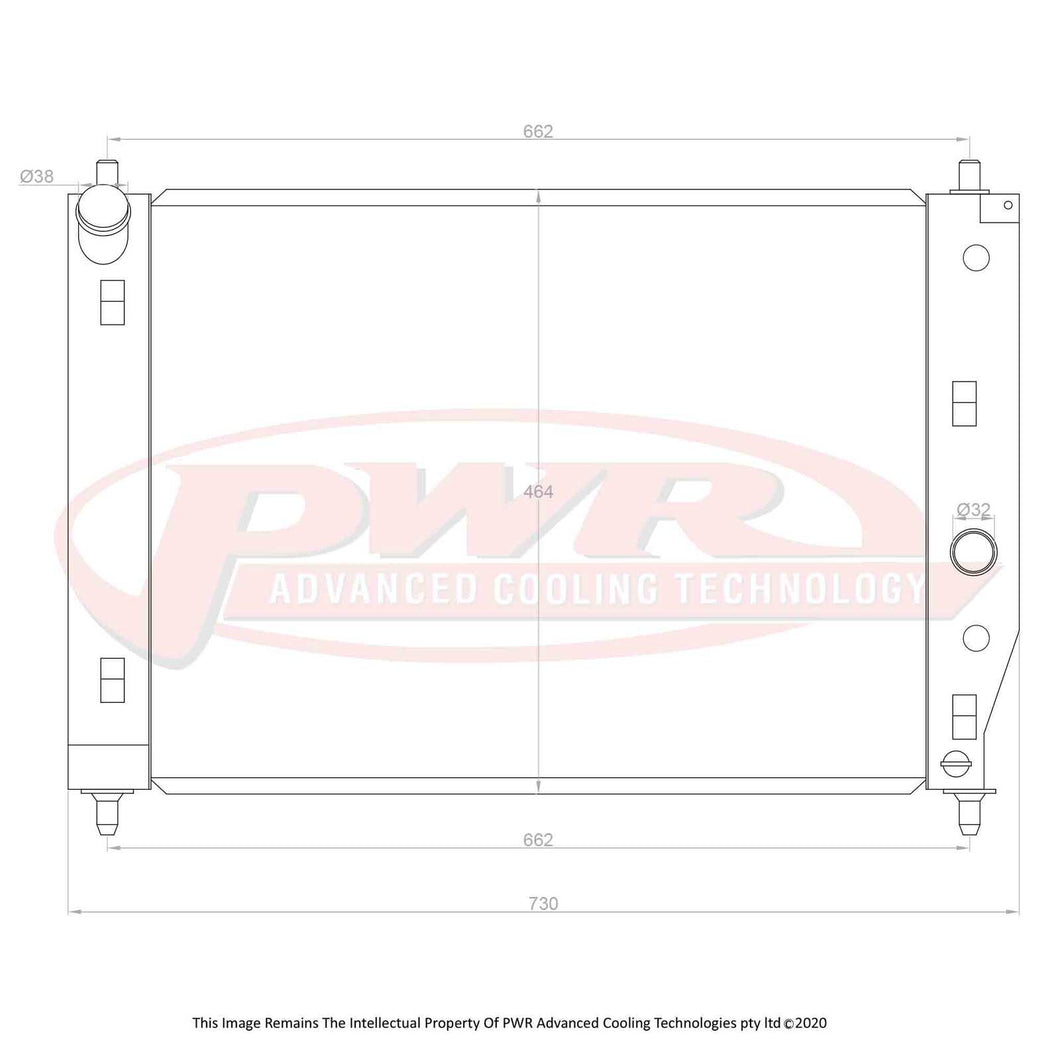 42mm Radiator (Chevrolet Corvette C6 Auto 05-13)