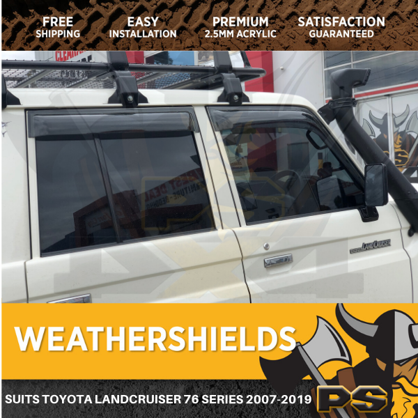 Ps4x4 Weather Shields Window Visors To Suit 76 Series Wagon 2007-2016