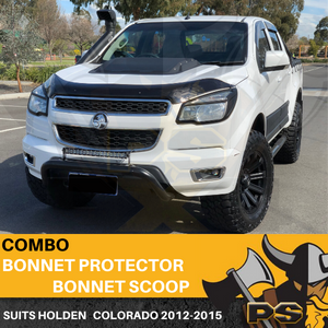 Ps4x4 Bonnet Protector & Viking X Bonnet Scoop To Suit Colorado RG 2012-2016