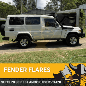 PS4X4 Flares to suit Toyota Landcruiser 78 Series Kit Full Set 2007 Onwards Guards