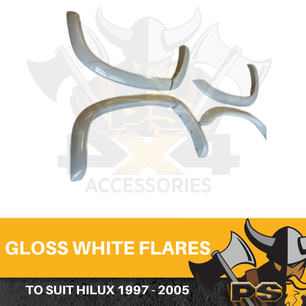 Fender Flares to suit Toyota Hilux 1997-2005 SR5 SR 6pcs White