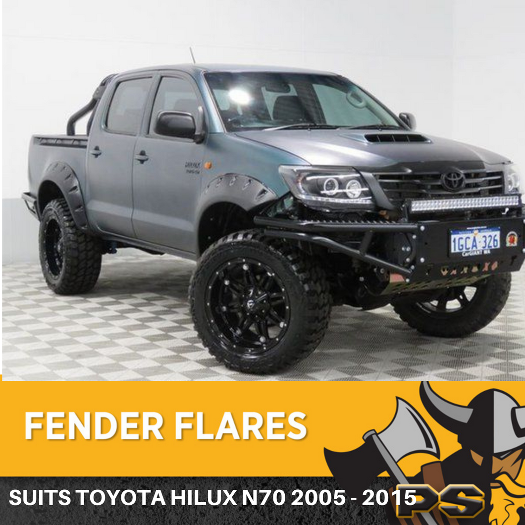 Jungle Fender Flares Wheel Arch to suit Toyota Hilux SR5 SR 2011-2015 6 Inch 6pcs