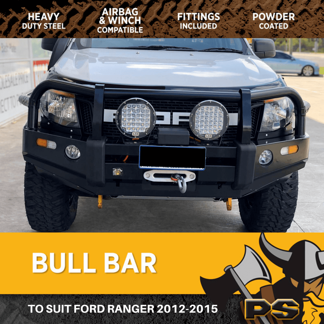 63MM TUBE FORD RANGER PX 12-15 BULL BAR ADR APPROVED WINCH COMPATIBLE