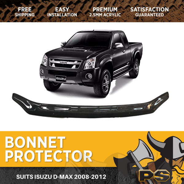 Bonnet Protector for Isuzu D-max Dmax 2008-2012 Tinted Guard 2009 2010 2011