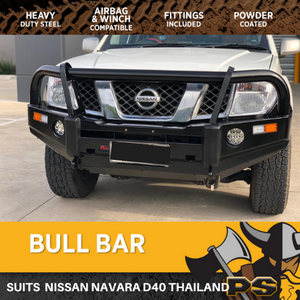 Premium Deluxe 63mm Bull Bar For Nissan Navara D40 Thailand 2008-2015