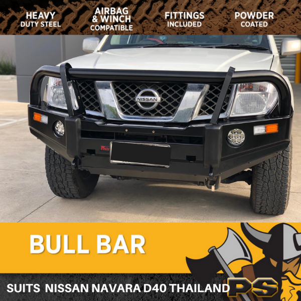 Premium Deluxe 63mm Bull Bar For Nissan Navara D40 Thailand 2008-2015
