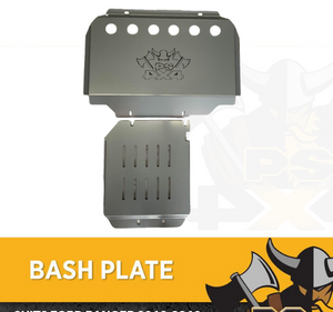 Bash Plate 4mm 2pc Powder Coated Silver suit Ford Everest 2011-2020 Sump Guard