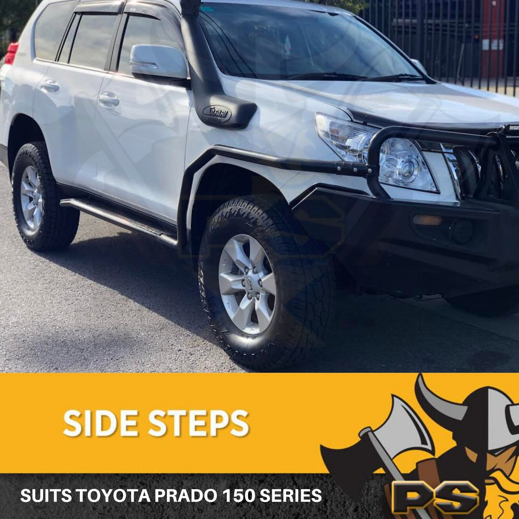 Steel Side Steps and Brush Bars to suit Toyota LandCruiser Prado 150 Series 2009-2016