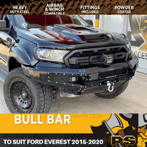 PS4X4 STEEL BULL BAR TO SUIT FORD EVEREST 2015-2020 ADR APPROVED
