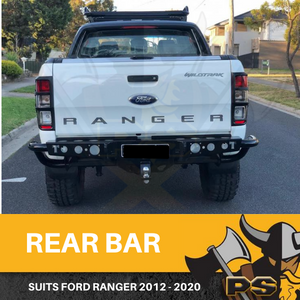 Rear Jack Tow Bar Bumper For Ford Ranger 2012-2020 Heavy Duty ADR Approved