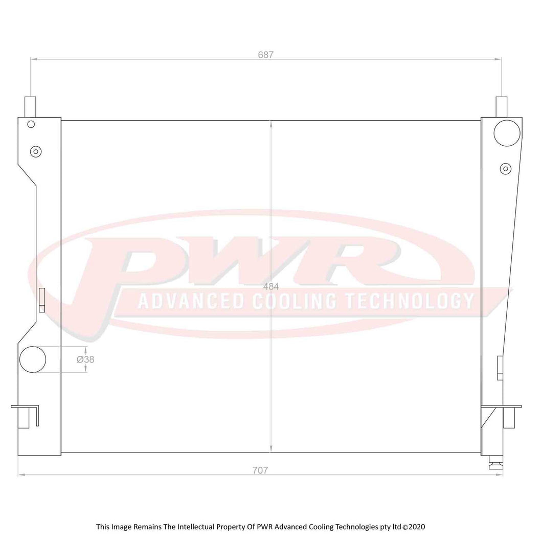 42mm Radiator (Ford Mustang 4.6L V8 05-09)