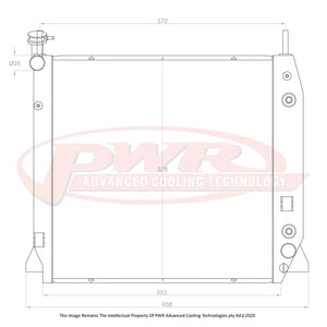 42mm Radiator (Holden Rodeo RA 3.6L Petrol Auto 03-08)