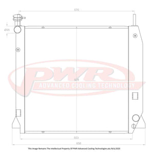 42mm Radiator (Holden Rodeo RA 3.6L Petrol 03-08)