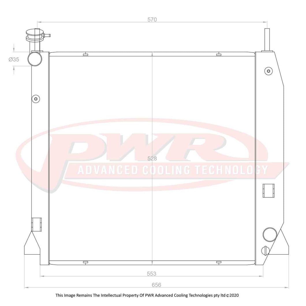 42mm Radiator (Holden Rodeo RA 3.6L Petrol 03-08)