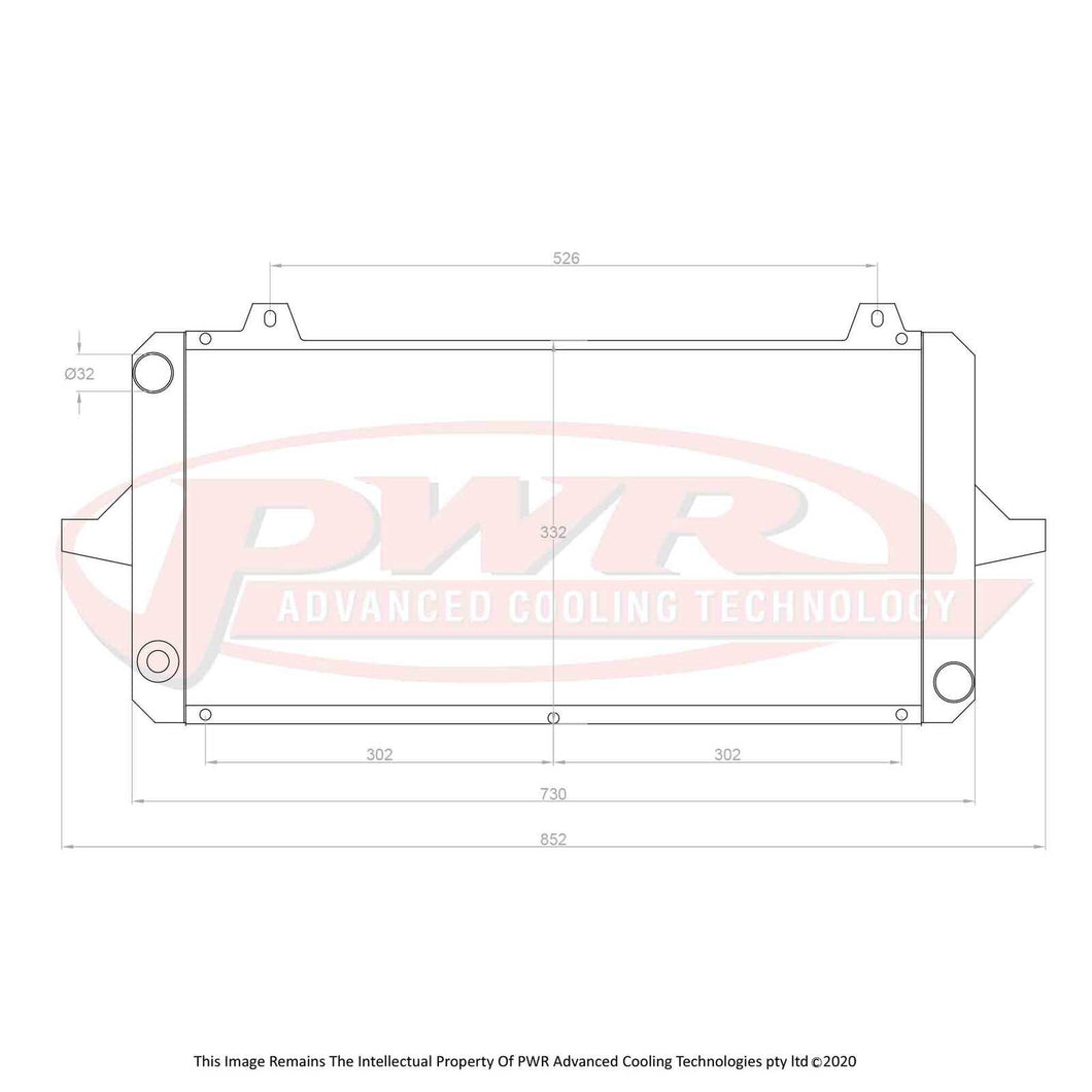 42mm Radiator (Ford Sierra Cosworth YBD 86-92)