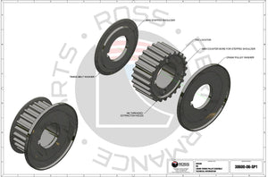 Nissan RB Crank Timing Pulley and shields