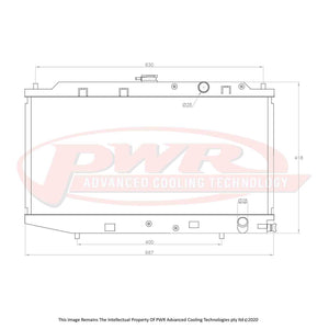 42mm Radiator (Honda CR-X EF B16A 88-91)