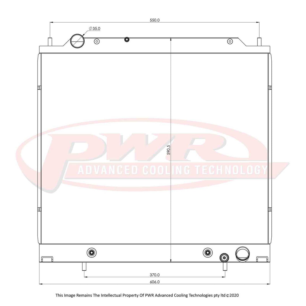 42mm Radiator (Mitsubishi Delica L400 Auto 94-05)