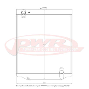 42mm Radiator (Toyota Landcruiser FZJ 75 Series 6cyl Diesel 1999)