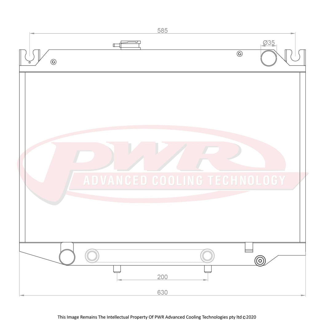 42mm Radiator (Toyota Celica A60 Auto 81-85)